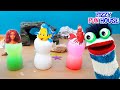 Fizzy Helps Disney&#39;s Little Mermaid Ariel In Slime Bottle | Color Learning For Kids