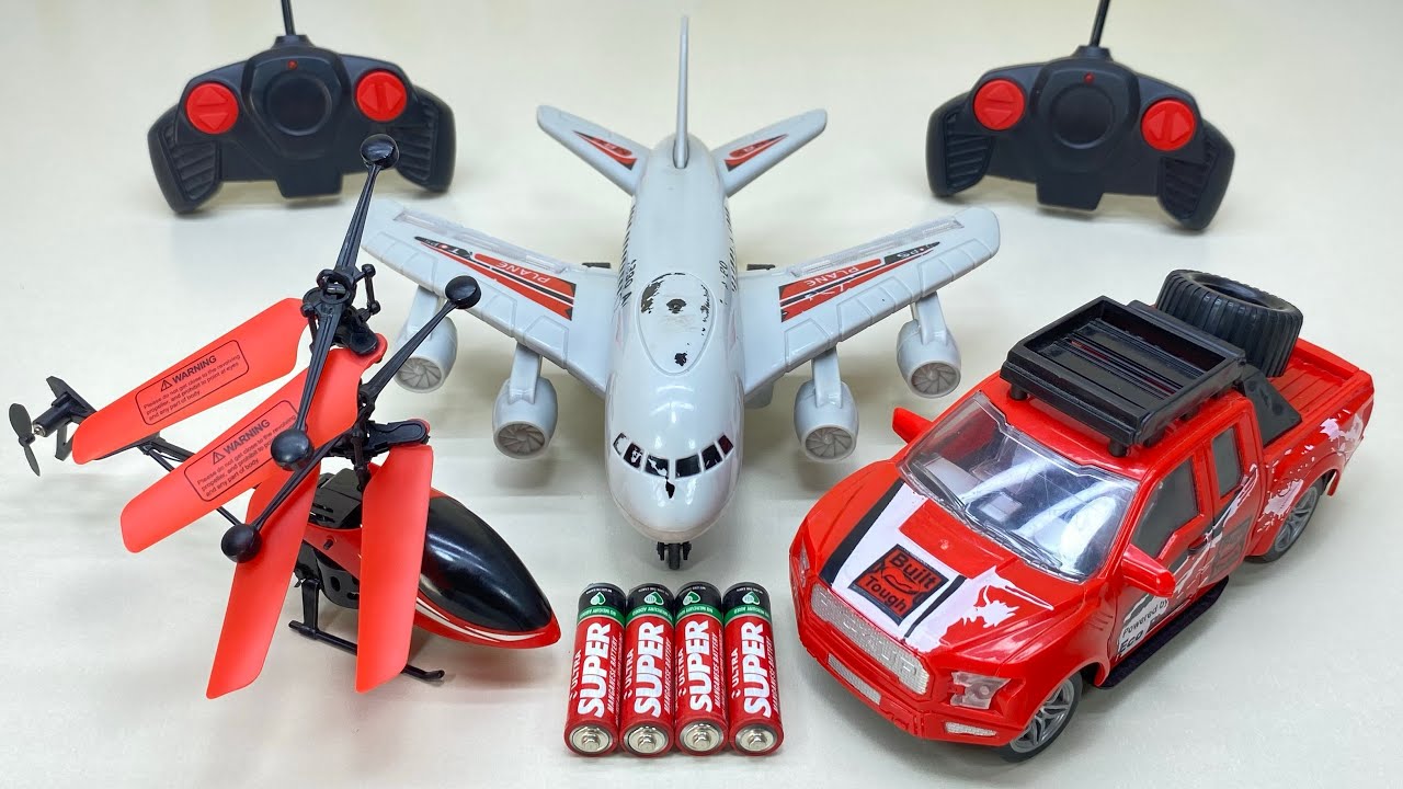 New RemoteControl RC Flying Helicopter with Rechargeable Light Car and Airplane Unboxing & Testing😍