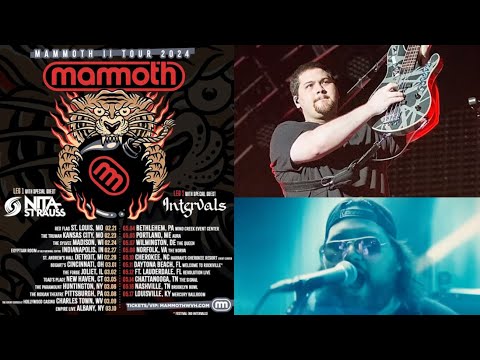 MAMMOTH WVH (Wolfgang Van Halen) 2024 Tour w/ Nita Strauss and Intervals on select dates!