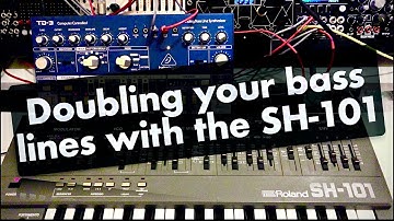 TD-3 controlling the SH-101: Doubling your bass lines with the Roland SH-101