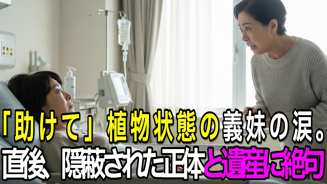 「助けて」植物状態の義妹が流した涙。隠蔽された非情な正体と驚愕の真実に日本中が涙【感動する話】【朗読】