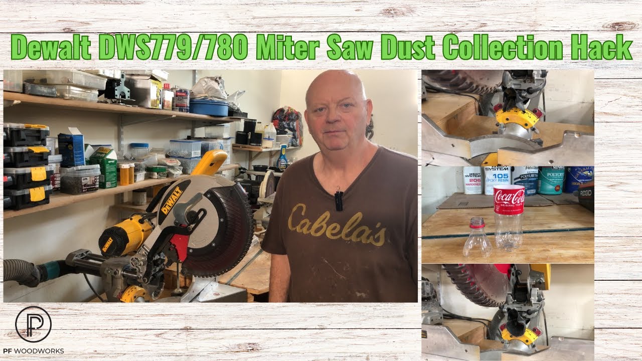 Simple and Cheap Dewalt DWS779/780 Miter Saw Dust Collection Hack