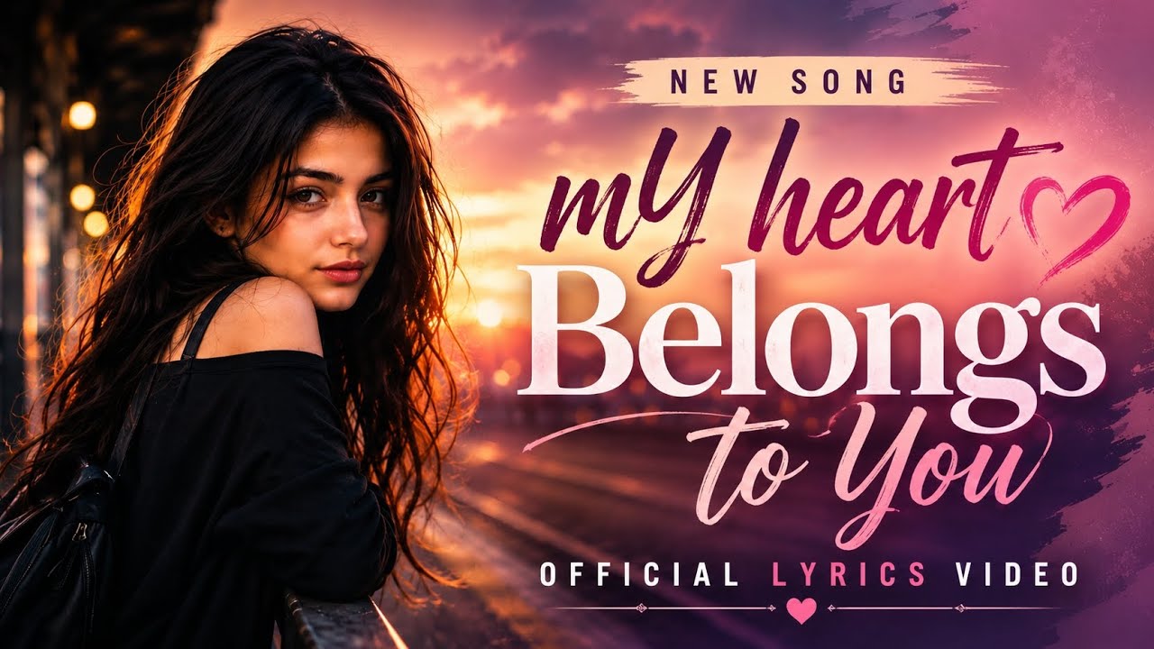 My Heart Belongs To You ️ Official Lyrics Video | New Romantic Love ...