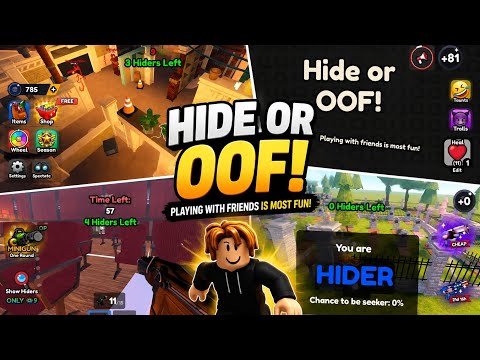 Roblox Hide or oof game play video 