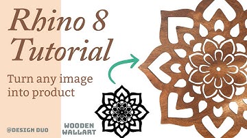 #Rhino 8 tutorial | Turn image into 3d Model. #rhinocommunity #3dmodeling #cad