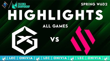 GX vs BDS ALL GAMES Highlights | LEC Spring 2025 | GIANTX vs Team BDS by Onivia
