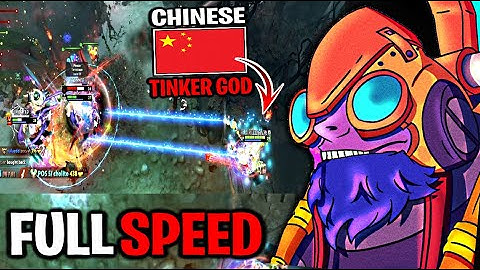 Meet this Chinese TOP TINKER GOD Full speed fast hand Dota 2 7.28c Tinker Gameplay.