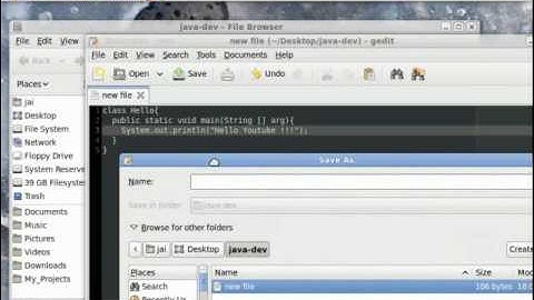1-3 Compiling & Running Java Program on Linux