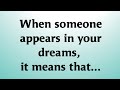 When someone appears in your dreams, it means that...!! Intresting Psychology Facts @Psychology Says