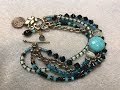 Multi-Strand Falling Leaves and Gaia Bracelet Multi-Strand Falling Leaves and Gaia Bracelet