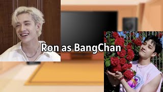 Characters Harry Potter react to Ron as BangChan (AU DESCRIPTION)