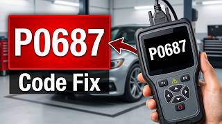 How To Fix P0687 Code - Power Relay Control Circuit High - Overcharging Alternator Fix
