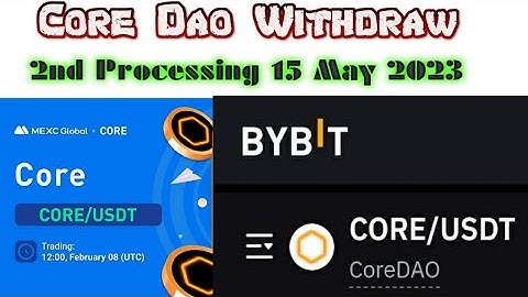 Core Dao Withdraw 25% Unlock Airdop Claim | Payment Proof | Bangla Tutorial