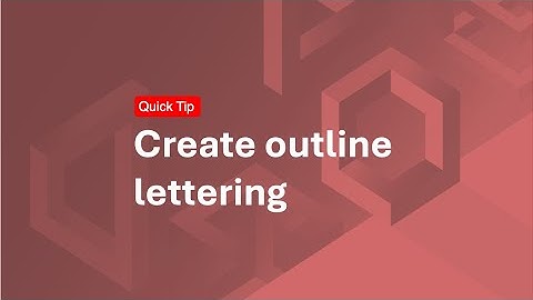 Easily create outline embroidery lettering - Wilcom Quick Tip