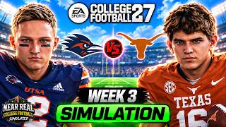 UTSA vs TEXAS - WEEK 3 - COLLEGE FOOTBALL 27 SIMULATION
