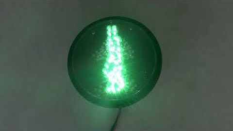 200mm still red pedestrian+simple dynamic green pedestrian working video