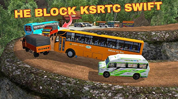 Truck Driver Block KSRTC Swift Bus Mod In Bus Simulator Indonesia - Bussid Bus Mod - #bussidnewmods