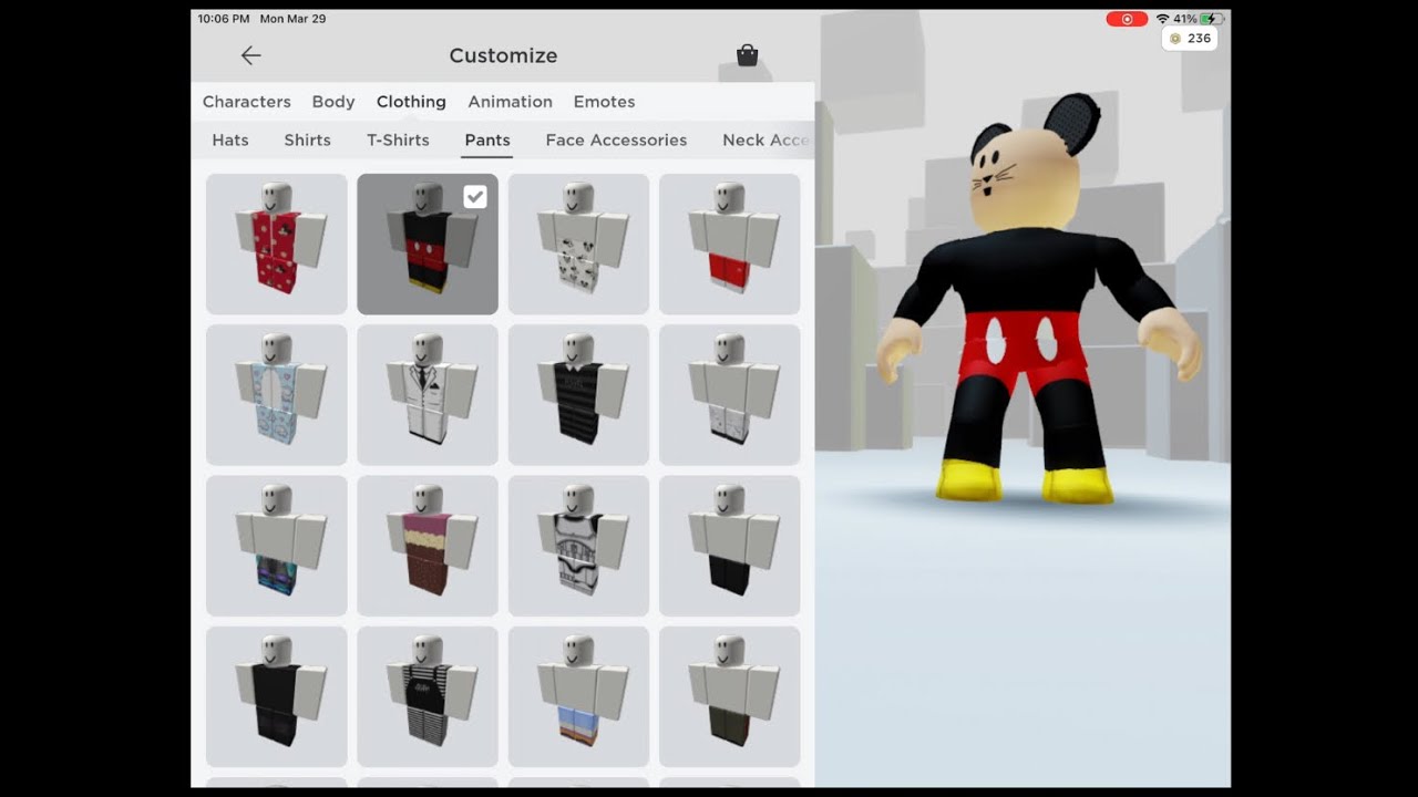 How To Make A Mickey Mouse Avatar On Roblox Less Then 100 Robux O Youtube - mickey mouse shirt roblox