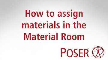 How to Assign Materials in the Material Room in Poser 12