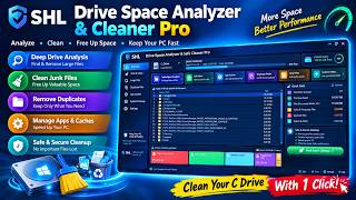 C: Drive Full? Free Up 100+ GB in 1 Click! | SHL Drive Space Analyzer & Cleaner Pro screenshot 3