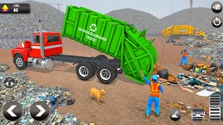 City Garbage Truck Driving Games 2026 - Worker Cleaning City Pick Truck 3D - Android Gameplay screenshot 2