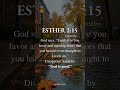 ESTHER 2 : 15 #biblestudy #love