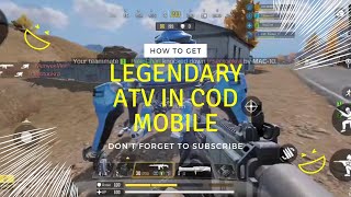 HOW TO GET FREE *NEW* LEGENDARY ATV in COD MOBILE | call of duty® mobile |