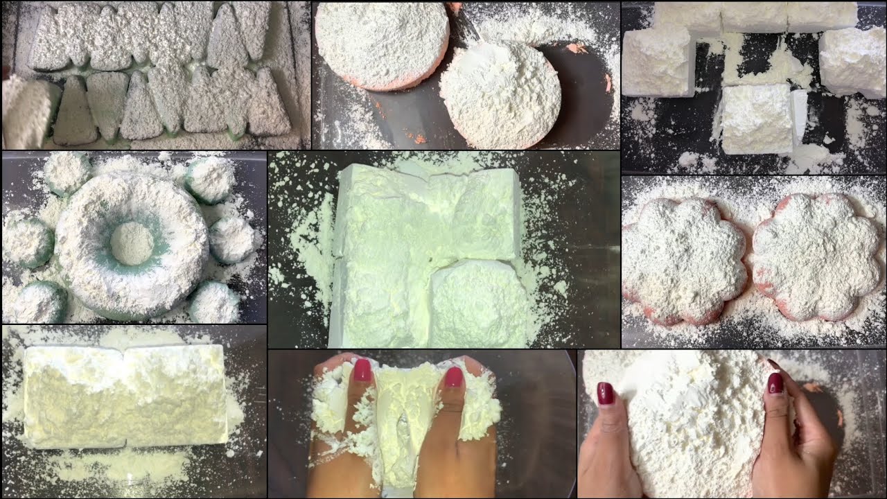ASMR - @teniaasmr | crunchy SQUEAKY gym chalk reforms topped with ...