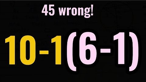 Misschien kan 1 op de 10 mensen dit rekenprobleem oplossen!