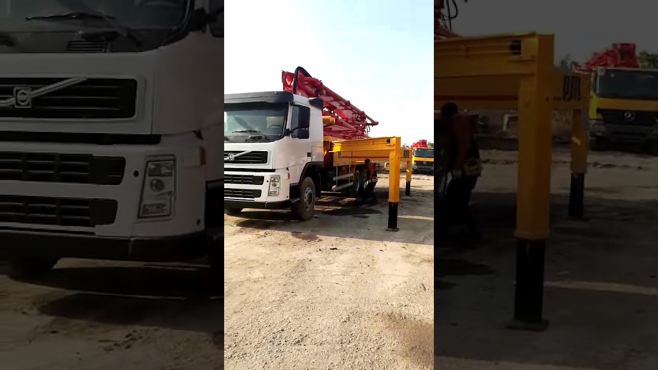 Bambo Diesel Engine Concrete Pump Truck, Putzmeister 36m Concrete Pump Small Beton Pump Machine