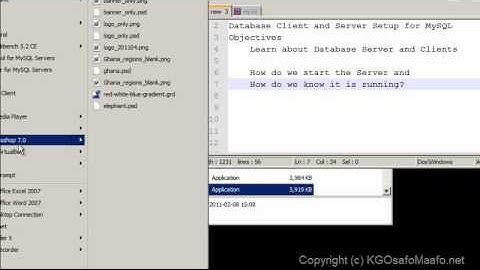 DBMS Tutorials - MySQL 5 Server/Client - Part 1/4