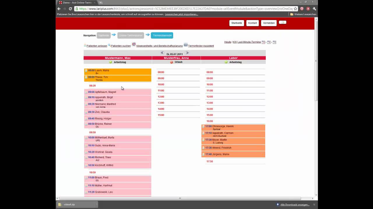 5 Online-Terminplaner: Thema Terminverwaltung