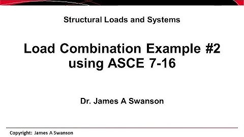 STR04 X02c-16-02 Load Combination Example #2 using ASCE 7-16