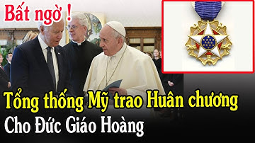 🔴Tin Mới! Bất Ngờ Tổng Thống Mỹ Trao Huân Chương Cho Đức Giáo Hoàng Phanxicô - Xin Cầu Nguyện