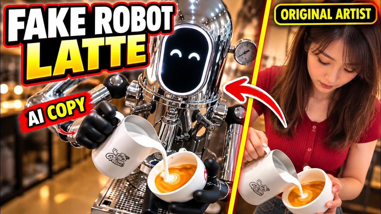 China Fakes Latte Robot | Clip