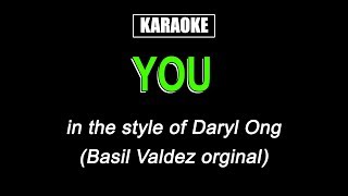 Karaoke - You - Daryl Ong chords