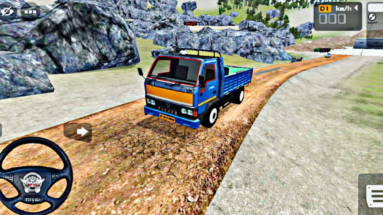 Ashok Leyland mini truck offroad driving in bus simulator indonesia💥| #truck | Rokygamer 2.1