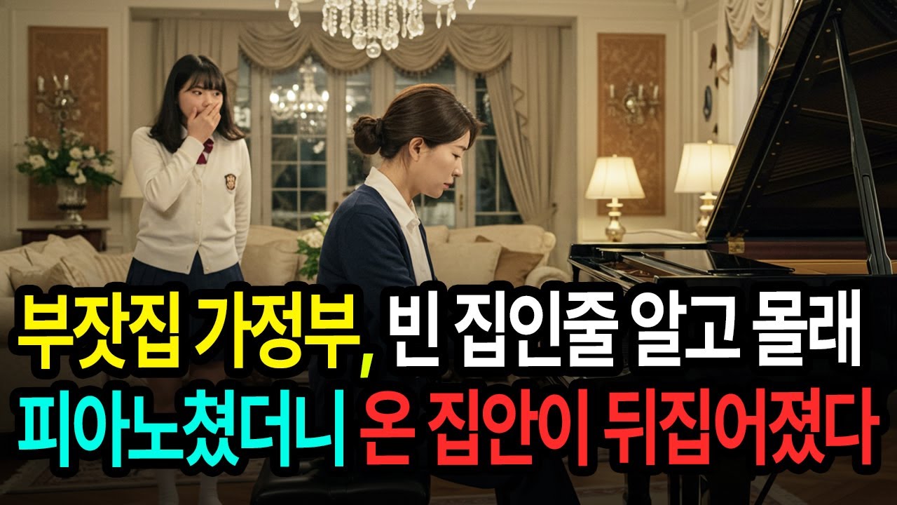 가정부가 피아노에 앉는 순간…  모두가 놀라 숨을 멈춘 진짜 이유