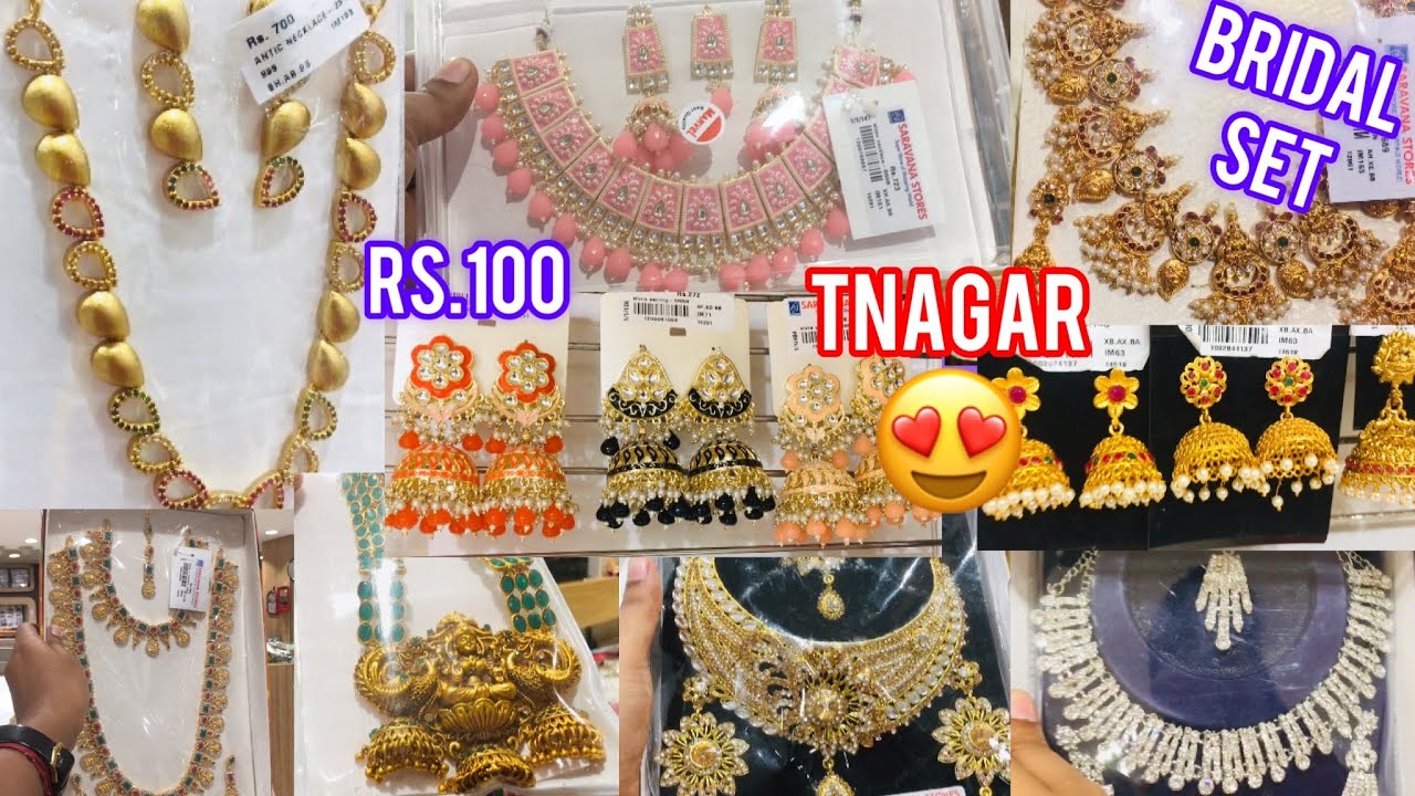 குவியல் குவியலாக Earings😍TNagar SARAVANA STORES Bridal Jewelry Low price Tnagar shop