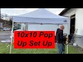 Instant Eurmax Canopy 10x10 (one Person) - How To Set Up A Eurmax 10x10 POP-UP Canopy Tent