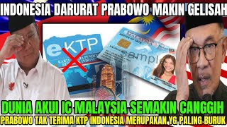 Download Lagu SEMAKIN BURUK❗INI SEBABNYA MENGAPA PRABOWO TAK TERIMA KTP INDONESIA KALAH CANGGIH DARI IC MALAYSIA MP3