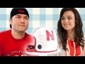 Nebraska Football Helmet Cake for Scott Porter - How to Bake It in Hollywood with Ashley Adams