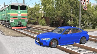 Cars Vs Rails #12 – Beamng.drive