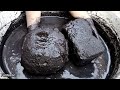 Super Dusty Black 🖤 Sand cement Concrete Crumble dry on floor and water 💦💦💦 paste Play ASMR