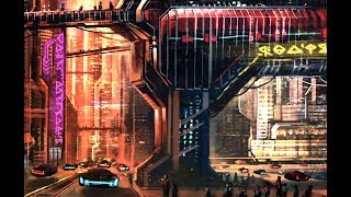 Photoshop Speedpaint - Sci-fi Roadway Concept Art