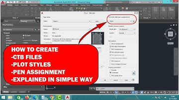 HOW TO CREATE PLOTTERS, PEN ASSIGNMENT, CTB FILES IN AUTOCAD (EXPALAINED IN SIMPLE WAY)