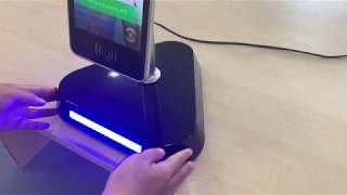 Desktop stand biometric IR thermal imaging camera fever detection facial recognition terminal