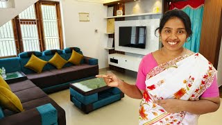 New Home🏠 ഞങ്ങളെ വീട്ടിലെ Modern Living Room കാണാം New Decor Ideas