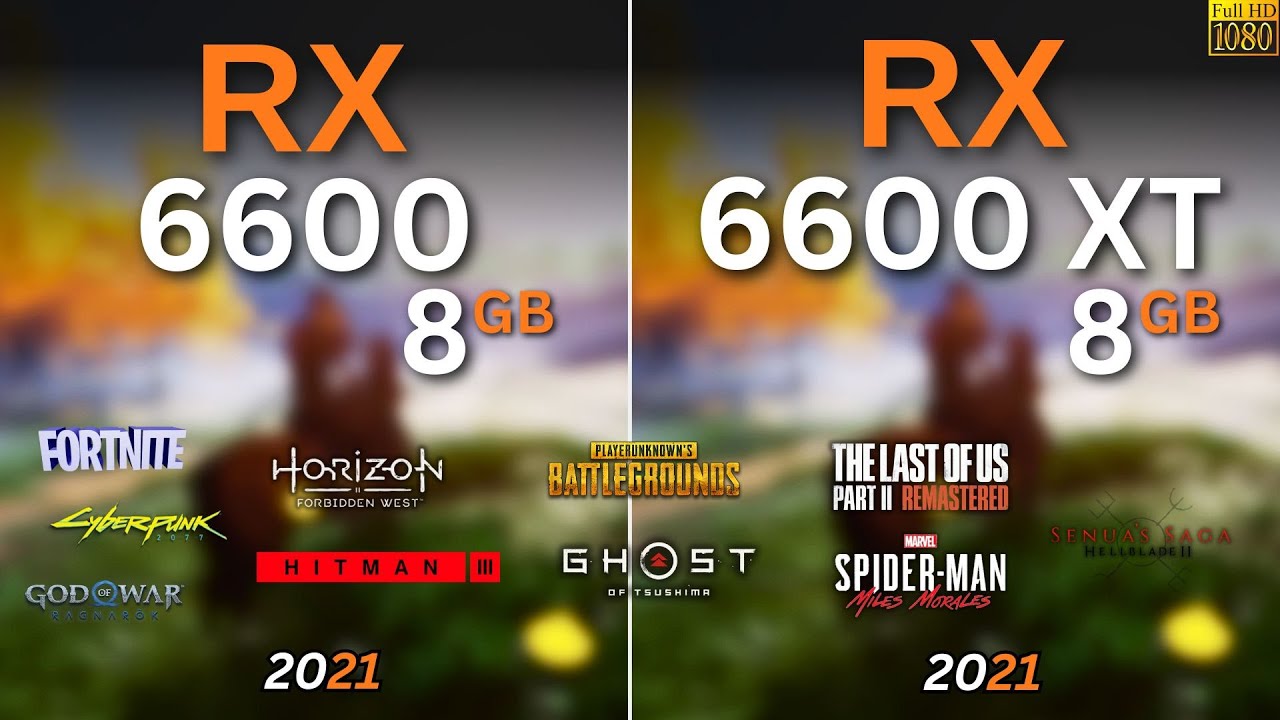 RX 6600 vs RX 6600XT in 13 latest games | 1080p (2025) - YouTube