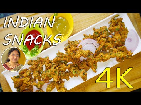 Palak Pakoda Tasty Snacks | Spinach Fritters | 4K
